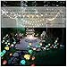 TONULAX Solar Garden Lights - 2 Pack Upgraded Solar Lights Outdoor, Color Changing Rose Lights for Yard,Garden Decoration, Enlarged Solar Panel, Realistic Flower(Yellow and White)