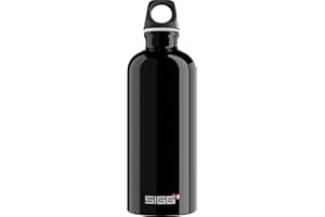Sigg - Aluminum Water Bottle - Traveller Black - Climate Neutral Certified - Suitable for Carbonated Beverages - Leakproof & Lightweight - BPA Free - 20 oz