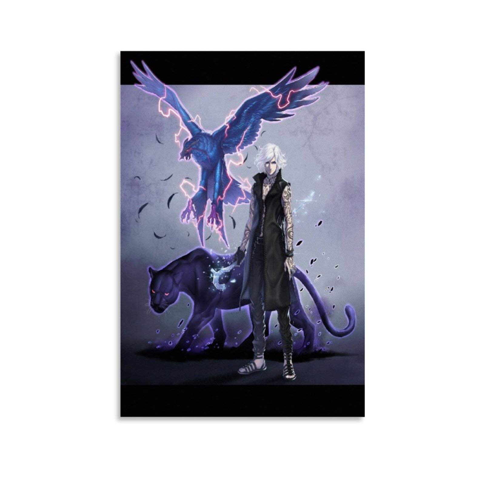 ASDFA Devil May Cry 5 V and Shadow Poster Decorative Painting Canvas Wall Art Living Room Posters Be