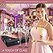 50 Pack Champagne Party Set - Rose Gold Glitter Flutes, Premium Napkins & Paper Straws | Disposable or Reusable Glasses for Parties, Weddings, Catering Events