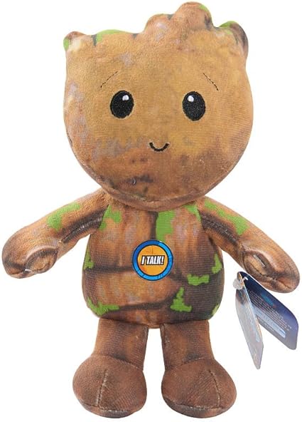 Amazon.com: Marvel Guardianes de la Galaxia Vol. 2 Slammers Talking Stuffed Plush – Figura Groot: Toys \u0026 Games