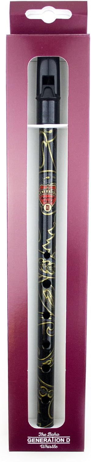 Generation 700518 Boho Model Designer English Tin Penny Whistle in D Gift Pack (Paisley Black), GEWA - Image 5