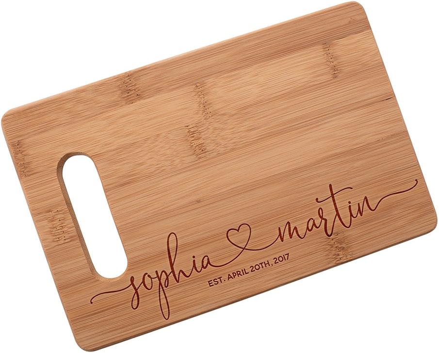 Master Chefs Series Personalized Cutting Boards for Men & Women Who Loves Kitchen | Personal Customized Cutting Board | Small Commercial Wood Bamboo Cutting Board Customizable Name/Text & Date #N48