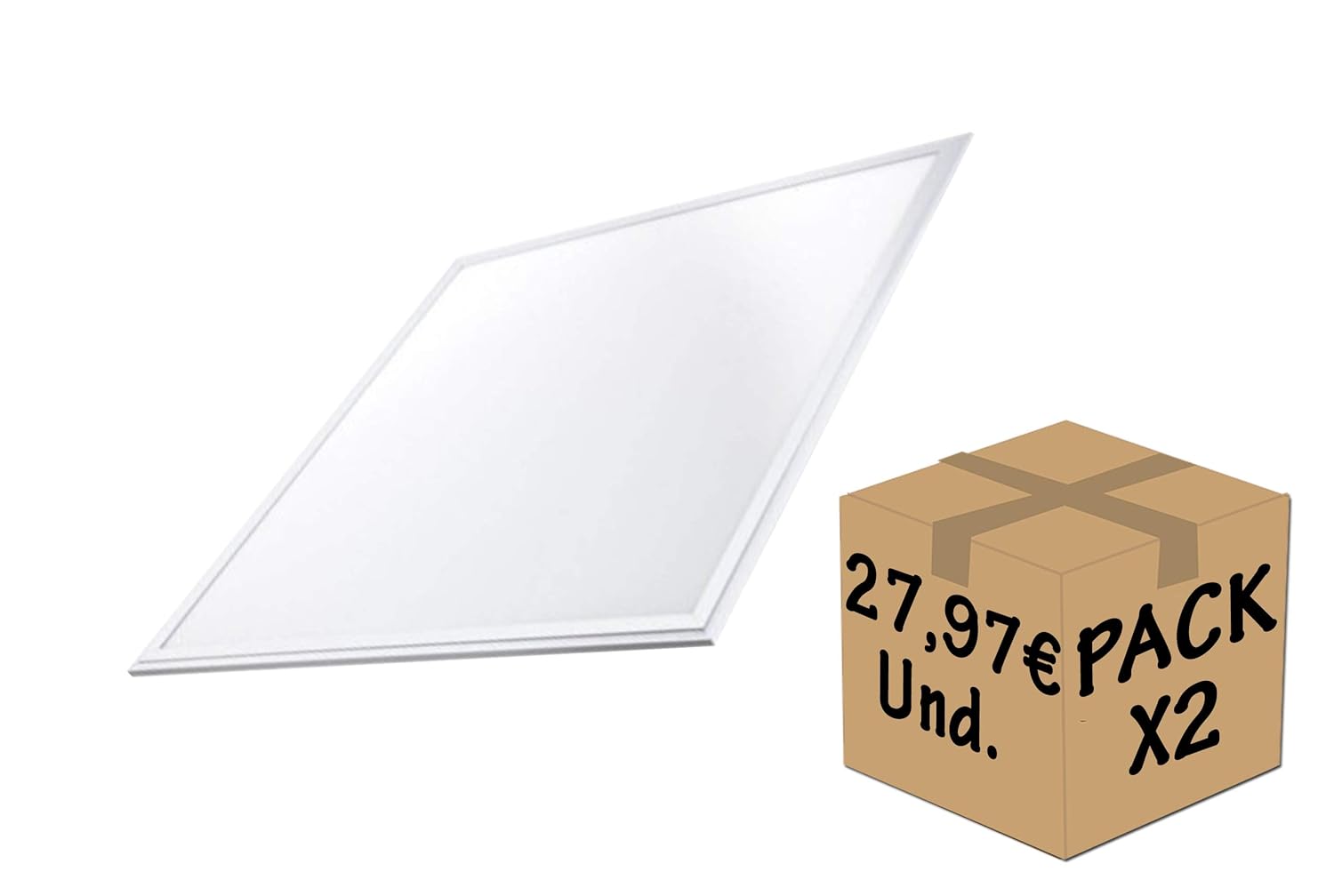 iluminacion de techo placa led para