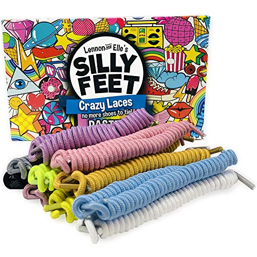 Silly Feet No Tie Shoe laces for Kids Shoelaces for Sneakers No Tie