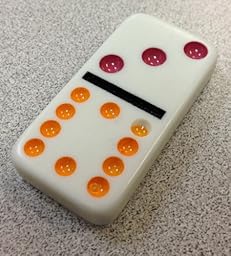 Amazon.com: Double 15 Color Dot Dominoes in a Collectors Tin (styles