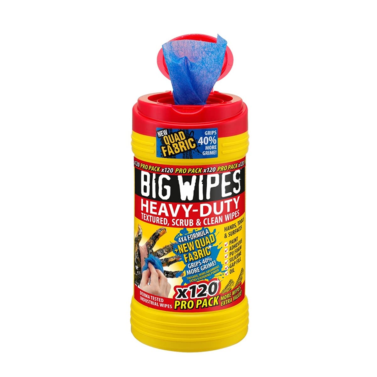 BIG WIPES - Box 120 Wipes HIGH Performance BIG WIPES -