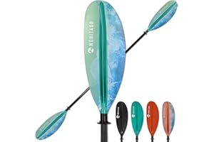WONITAGO Kayak Paddles with Fiberglass Shaft and Reinforced PP Blade, Floating Adjustable Kayaking Oars, 3 Piece, 220-240 cm/86-94 Inches, 240-260 cm/94-102 Inches
