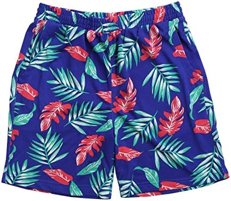 Amazon Healthknit ヘルスニット 総柄 ハーフパンツ 葉っぱ柄 半ズボン 短パン メンズ ブランド カジュアル アメカジ アウトドア ストリート Hk4624 ブルー Xl Roy ミディアムパンツ 通販