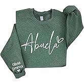 Chillever Custom Mama Grandma Sweatshirt, Personalized Mama Grandma Sweatshirts for Women, Gifts for Mothers Day Christmas