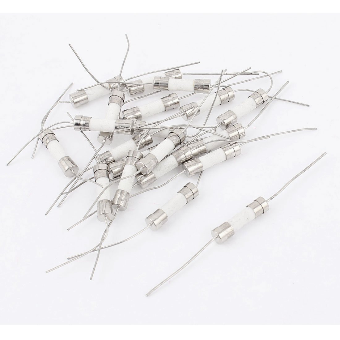 Sourcingmap 250V 5A Time-delay Slow Blow Axial Lead Ceramic Fuse 5mm X 20mm 20pcs