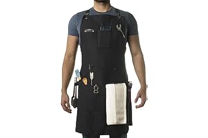 Asaya Chef Apron for Men and Women + Hand Towel and Bottle Opener - 10oz Canvas