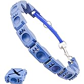 1TO3GO【Upgrade】 Adjustable Dog Training Collar with 4 Extra Links for Medium, Large and X-Large Dogs, Suitable for Dogs with Neck Sizes of 16 Inches or Larger (Seamless Ring-4 Extra Links)