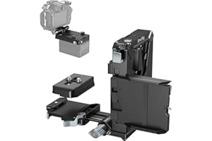 SMALLRIG Upgraded V Mount Battery Plate Kit, w/QR Plate for Arca, LCD Screen Protector & Cable Clips, D-Tap & USB-C Supply, A