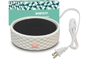BOBOLYN Electric Large Candle Warmer Plate - Ceramic Candle Wax Warmers for Jar Candles, Coffee Mug Warmer, Cup Warmers for Home Office, Aromatherapy Fragrance and Heating Beverage, Milk, Tea, Hot Chocolate