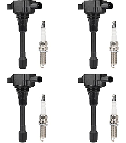 Aazon.co: ENA Set of 8 Platinu Spark Plug and 8 Ignition Coil Pack Copatible with Infiniti