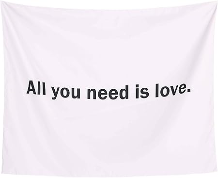 Amazon Co Jp Nd タペストリー 英語 フランス語 愛 格言 名言 All You Need Is Love アインシュタイン ピカソ C Est La Vie シャネル 誓いの言葉 北欧 インテリア シンプル 英字 デザイン2 Generic