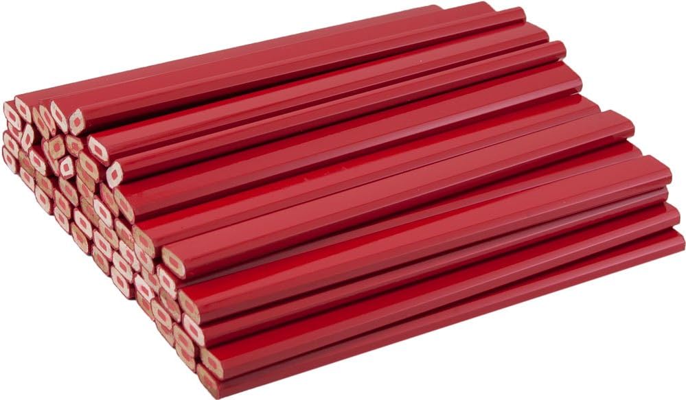 Red Carpenter Pencils with Red Lead (72) Count Bulk Box Amazon.ca