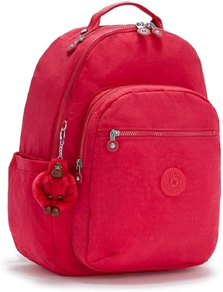 Kipling SEOUL Large Backpack, True Pink (Pink), Flower Butterfly Lily:pink - Image 5