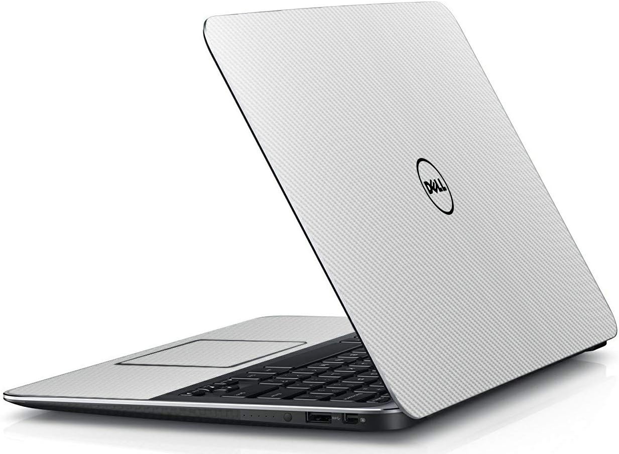 Amazon Com Lidstyles Vinyl Protection Skin Kit Decal Sticker Compatible With Dell Xps 13 9333 Ultrabook White Carbon Fiber Computers Accessories
