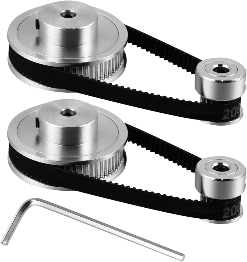 3D Printer GT2 Timing Belt Pulley Wheel Kit 6mm Width 20/60 Teeth