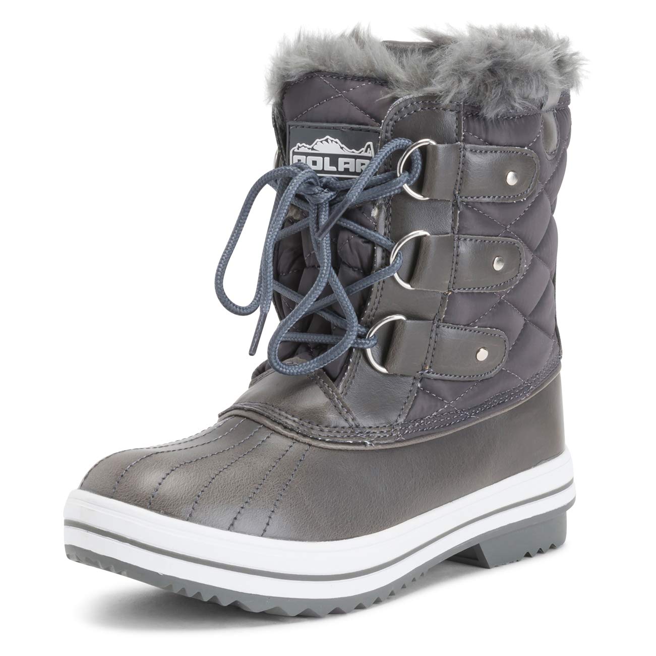 waterproof faux fur snow boots