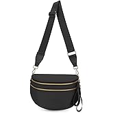 FFEDAYUN Checkered Crossbody Bag Spacious Bum Bags for Women Nylon Fanny Packs Belt Bag Handbags Wallets for Shopping Travel