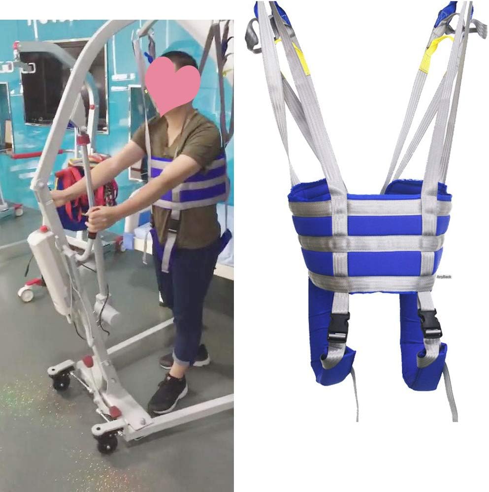 Patient Lift Medical Slings Walking Standing Aids Full Body Transfer Belt Strap for Thigh Hip Waist Lumbar Back Supports Leg Exercise with Padded Buffer Large Load Capacity 504 Lbs AnyBack