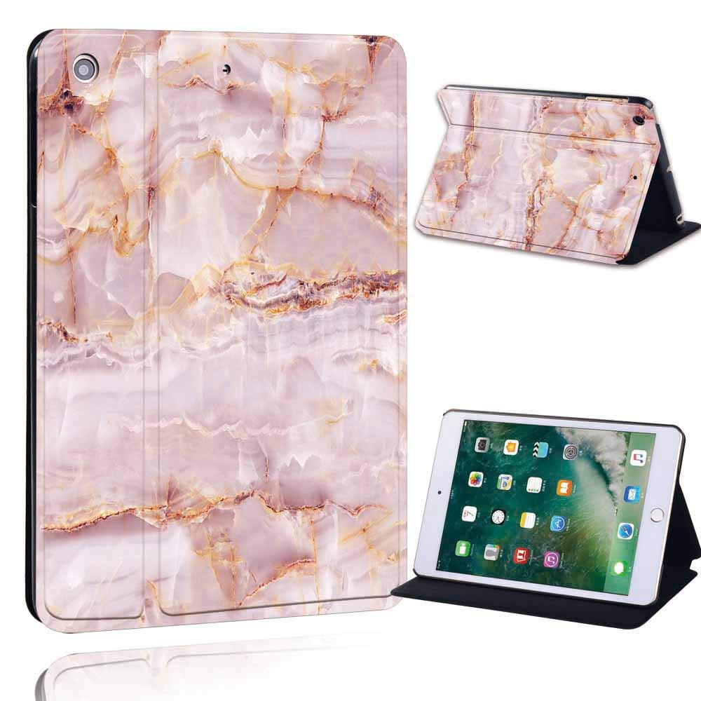 FINDING CASE Fit Apple iPad Mini 1/2/3 Leather Cover - Printed PU Flip Leather Smart Lightweight Shell Stand Cover Case for Apple iPad Mini 1/2/3 (iPad Mini 1/2/3, pastel marble)