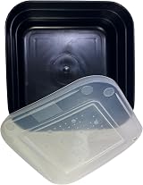 Partridge Of Redditch Bait Tub with Lid 2 Pint Black Plastic Box view 2