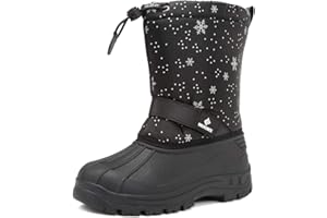 CIOR Kids Snow Boots for Boys Girls Toddler Winter Outdoor Boots Waterproof with Fur Lined(Toddler/Little Kids/Big Kid)