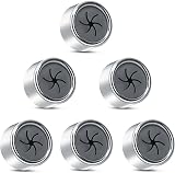 Alyvisun 6Pcs Self-Adhesive Tea Towel Holders Round Hooks No Drilling