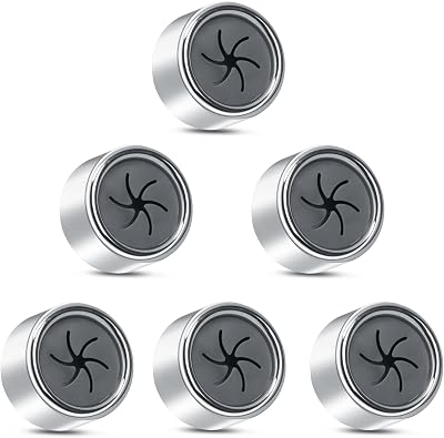 Alyvisun 6Pcs Self-Adhesive Tea Towel Holders Round Hooks No Drilling