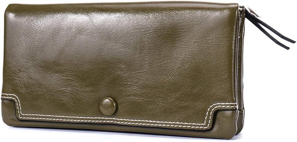 JTSYHWomen's Wallet Long Multi-Card Multi-Function Handbag,Green