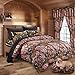20 Lakes Woodland Hunter Camo Comforter, Sheet, & Pillowcase Set (Queen, Pink & Black)