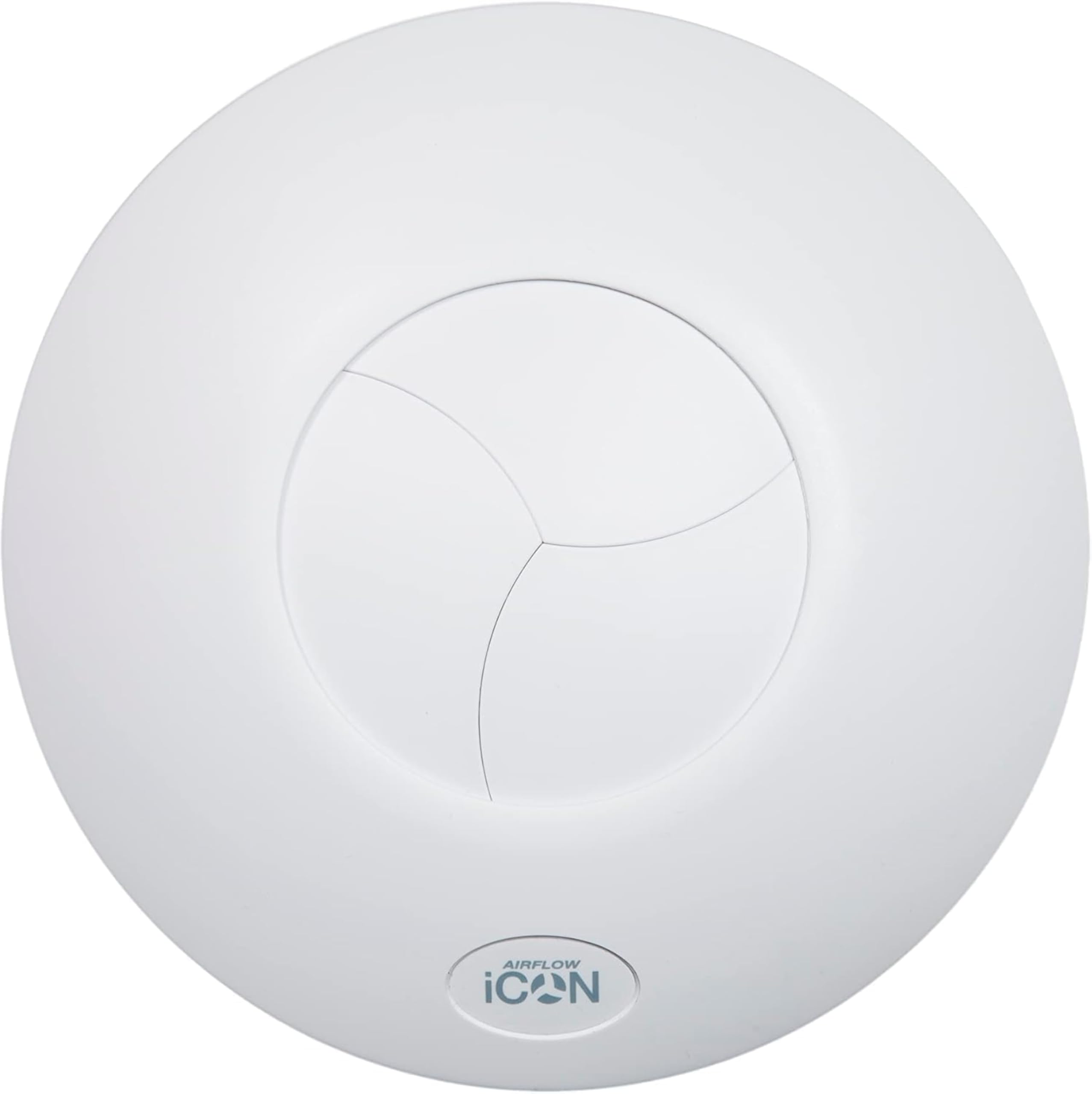 Airflow iCON 15 Extractor Fan 19 l/s - 100mm Duct - Energy Saving 9.4W - Iris Open/Close Backdraught Shutter Technology - Optional Humidity, PIR & Timer Modules Sold Separately | 3-Years Warranty
