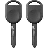 VIDABTE Ignition Car Key for 2000-2017 Ford F150 F250 Mustang Ranger Excursion Expedition Explorer Lincoln Mazda Mercury, H84 H92 4D-63 40 80 Bit Uncut Transponder Ignition Car Key (2 Pcs)