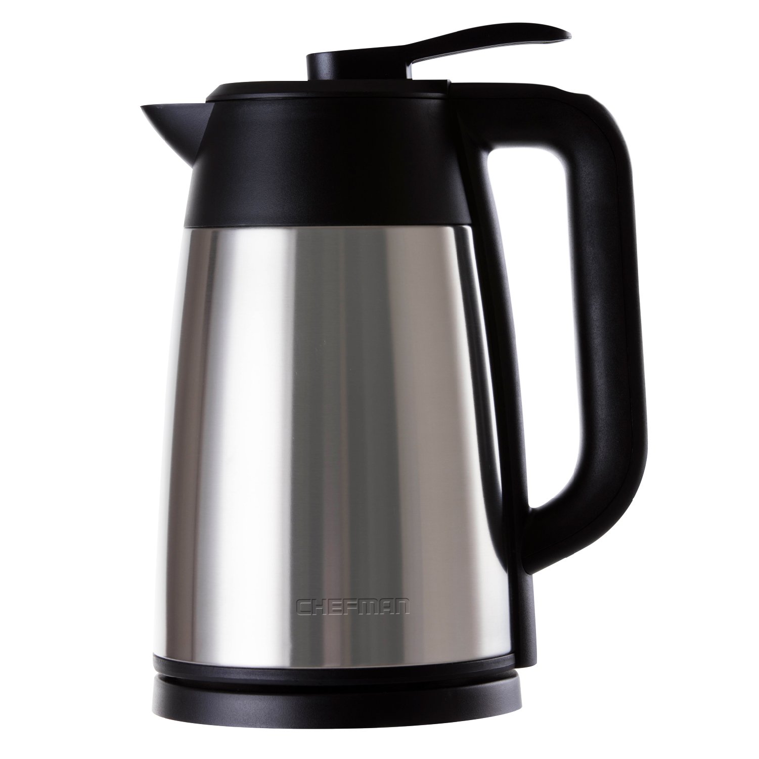 Chefman Cordless Electric Kettle, Stainless Steel Premium Grade Carafe