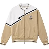 LOTTO Men&rsquo;s Treviso Track Jacket - Lightweight, Durable Poly Twill Track Jacket with Full-Zip, Retro Paneling &amp; Rib Trim