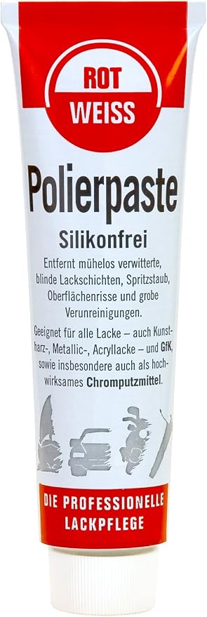 Rotweiss Polierpaste 100ml Silikonfrei Amazon De Auto