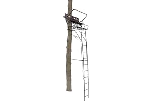 Muddy 2 Person Outdoor Hunting Climbing Ladder, Tree Stand with Flex-Tek Seat, 500 Pound Maximum Capacity