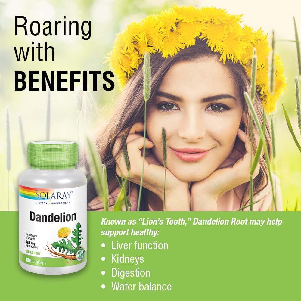 SOLARAY DANDELION ROOT 100CT