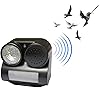 ESOW PIR Bird Repeller Motion Activated with Flashing LED Light and Sound (Harmless)to Repel Animal Bird Bat Pigeon Away for Garden/Yard/Farm/Balcony