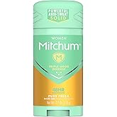 Mitchum Women Stick Solid Antiperspirant Deodorant, Pure Fresh, 2.7 Ounce (Pack of 1)