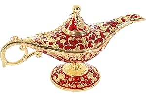 YWHWXB Vintage Aladdin Magic Lamp Genie Collector's Edition,Rare Classic Arabian Props Aladdin Pot and Delicate Gift for Birthday/Party/Wedding Table Decoration