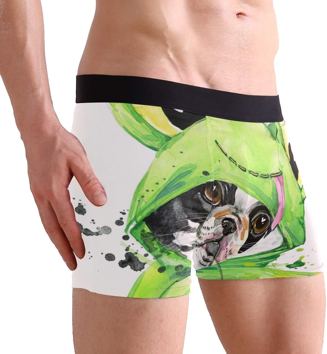 On Sale Suabo Men Boxer Briefs Polyester Underwear Men 2 Pack Boxer Briefs For Valentines Day With French Bulldog New Style Www Flexiforce Com