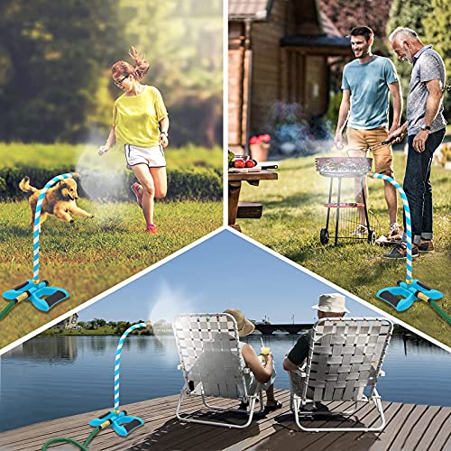 KootesDay Misting System, Upgrade Three Nozzles Mister System Flexible