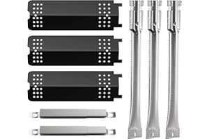 LS'BABQ Grill Replacement Parts Repair Kit for Char-Broil Classic 360 3-Burner 463742418 463773717 463773817 46377391,Grill Burners,Heat Plates and Crossover Tubes for Char-Broil G215-0203-W1 G320-0200-W1A