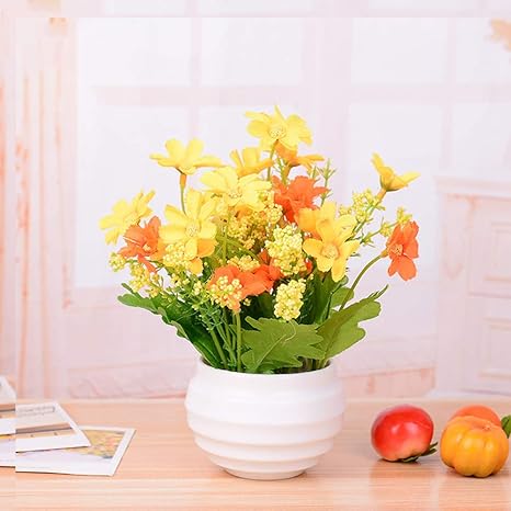 Buy Artificial Flower Fake Ornament Desktop Mini Living Om Gift
