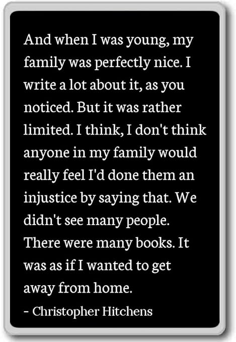 Y Cuando Yo Era Joven, mi familia se PE... - Christopher Hitchens ...